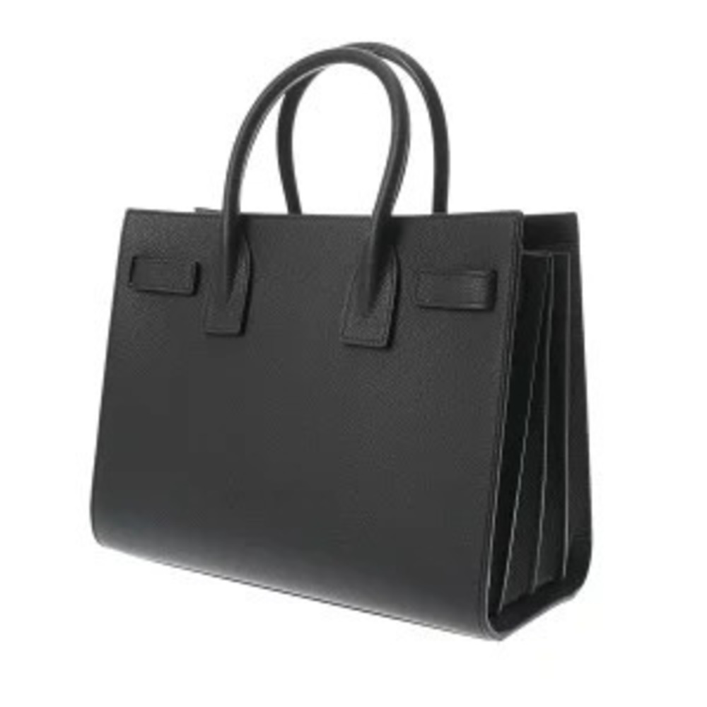 Saint Laurent Jour de Handbag Gray Leather Sac Baby Grain